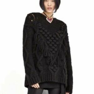 SOLD Zara Oversized Pom Pom Knit Sweater